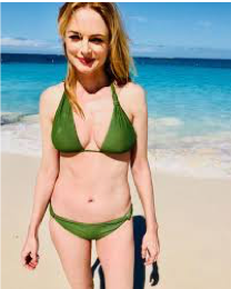 Woman in bikini on the beach